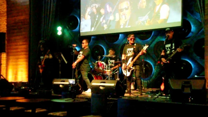 Road Show Pertama, Grup Band Lawang Pitu Merilis Album Anugerah Harmoni di Hard Rock Cafe Bali